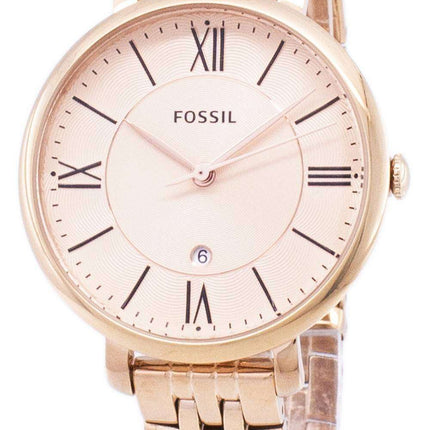 Fossil Jacqueline Rose Gold-Tone Analog ES3435 Women's Watch