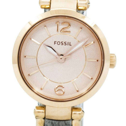 Fossil Georgia Rose Dial Grey Leather ES3862 Women's Watch