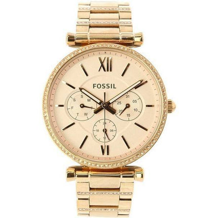 Fossil Carlie ES4542 Diamond Accents Quartz Women's Watch