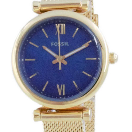 Fossil Carlie Mini Gold Tone Stainless Steel Quartz ES5020 Women's Watch