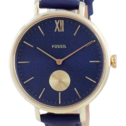 Fossil Kalya Blue Dial Leather Quartz ES5042 Womens Watch