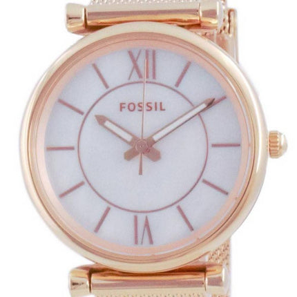 Fossil Carlie Rose Gold Tone Quartz ES5058SET Women's Watch