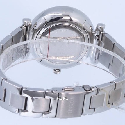 Fossil Carlie Stainless Steel Green Dial Quartz ES5157 Womens Watch