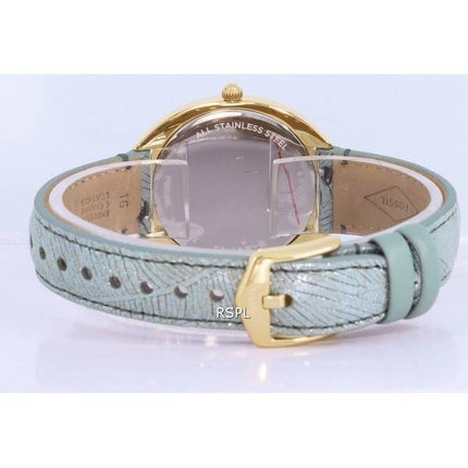 Fossil Gabby Leather Green Dial Quartz ES5163 Womens Watch