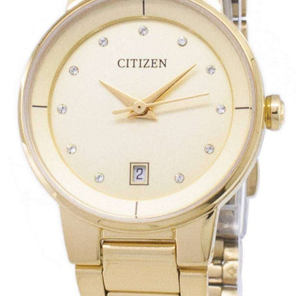 Citizen Quartz EU6012-58P Diamond Accents Analog Women's Watch