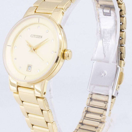 Citizen Quartz EU6012-58P Diamond Accents Analog Women's Watch