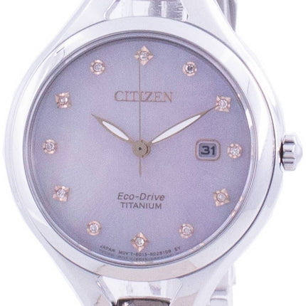 Citizen Super Titanium Diamond Accents Eco-Drive EW2560-86Y Women's Watch