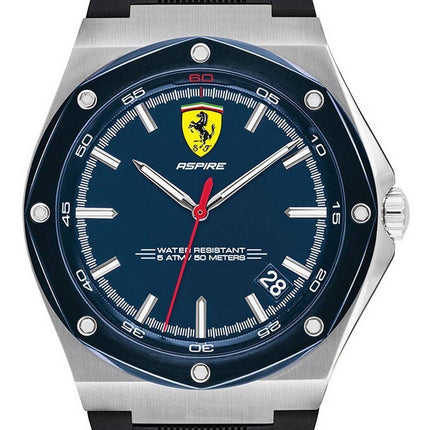 Ferrari Scuderia Aspire Silicon Band Quartz 0830605 Mens Watch