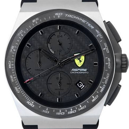 Scuderia Ferrari Aspire Chronograph Black Dial Quartz 0830868 Men's Watch