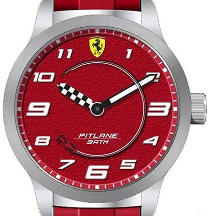 Ferrari Scuderia Pitlane Red Dial Silicon Band Quartz 0860016 Unisex Watch
