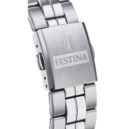 Festina Classics Stainless Steel White Dial Quartz F20437-1 100M Men's Watch