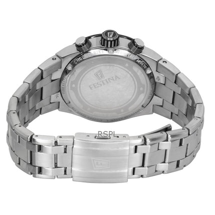 Festina Chrono Bike Chronograph Stainless Steel Black Dial Quartz F20670-6 100M Men's Watch