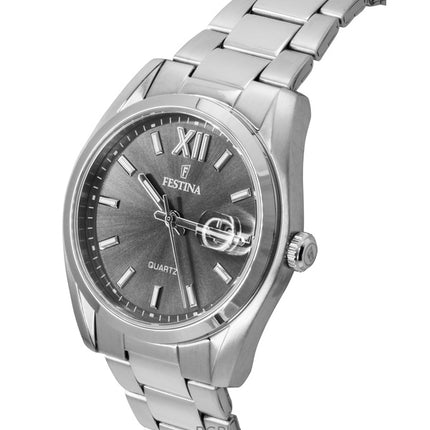 Festina Classic Stainless Steel Grey Dial Quartz F20707-3 Men's Watch