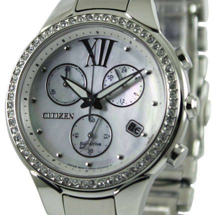 Refurbished Citizen Eco Drive Diamond Accents Chronograph FB1321-56A Women's Watch