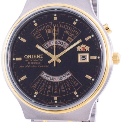 Orient Multi Year Calendar Perpetual World Time Automatic FEU00000BW Men's Watch