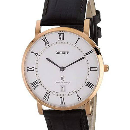 Orient Classic Brown Leather White Dial Quartz FGW0100EW0 Men's Watch