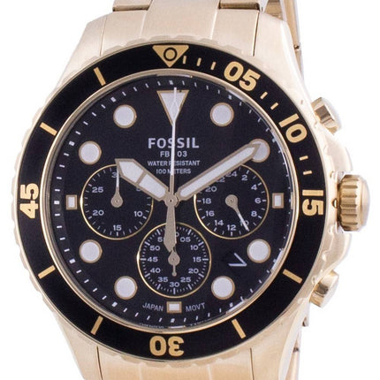 Fossil FB-03 Chronograph Stainless Steel Quartz FS5727 100M Mens Watch