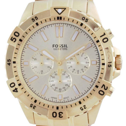Fossil Garrett Stainless Steel Chronograph Quartz FS5772 100M Mens Watch