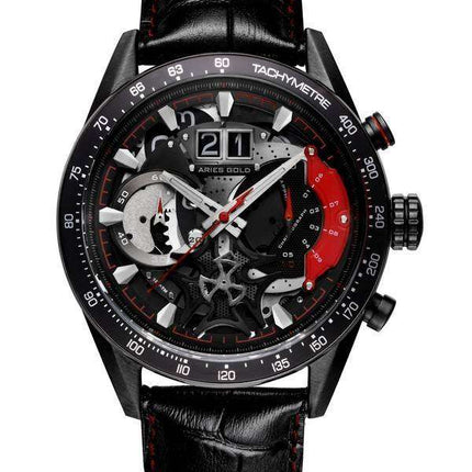 Aries Gold Inspire Jolter Quartz G 7008 BK-R Mens Watch