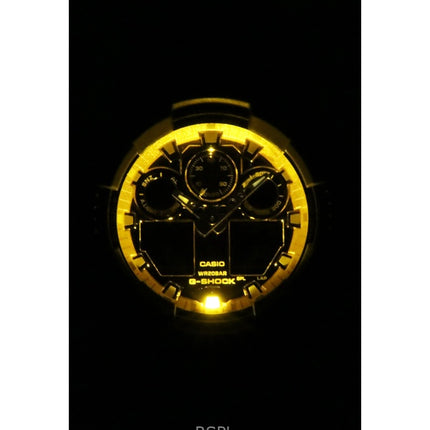 Casio G-Shock Analog Digital Resin Strap Multicolor Dial Quartz GA-100FL-8A 200M Men's Watch