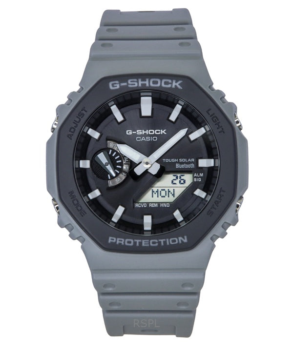Casio G-Shock Analog Digital Smartphone Link Bio-Based Resin Strap Grey Dial Tough Solar GA-B2100LUU-8A 200M Men's Watch