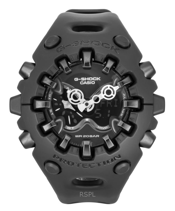 Casio G-Shock Analog Digital Resin Strap Black Dial Quartz GA-V01-1A 200M Men's Watch