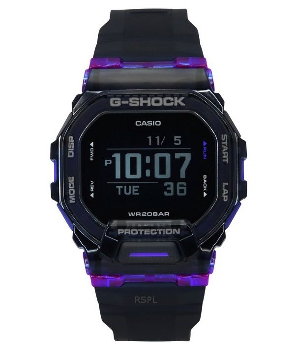 Casio G-Shock G-Squad Digital Smartphone Link Resin Strap Quartz GBD-200SM-1A6 200M Mens Watch
