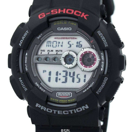 Casio G-Shock World Time GD-100-1ADR GD100-1ADR 200M Digital Men's Watch