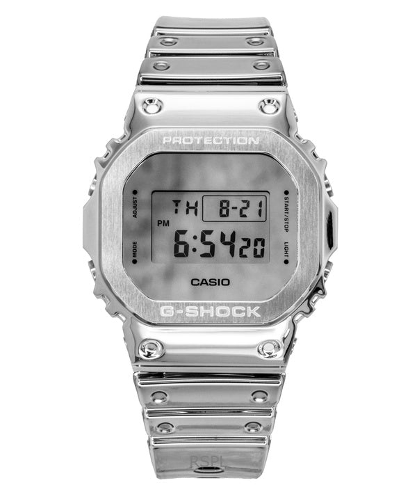 Casio G-Shock G-Steel Fine Metallic Digital Silicone Strap Quartz GM-5600YM-8A8 200M Men's Watch