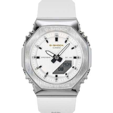 Casio G-Shock Analog Digital Limited Edition Bio-Based Resin Strap White Dial Quartz GM-S2110SH-7A 200M Women's Watch