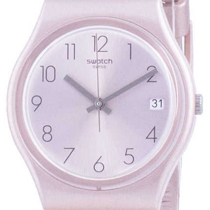 Swatch Pinkbaya Rose Gold Tone Dial Quartz GP403 Mens Watch