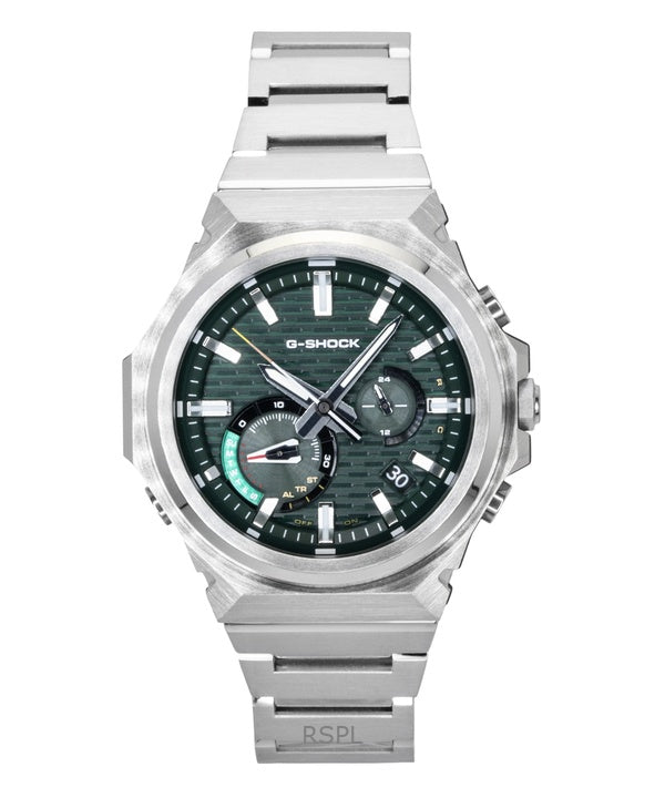 Casio G-Shock G-Steel Analog Smartphone Link Stainless Steel Green Dial Solar GST-B1000D-3A 200M Men's Watch