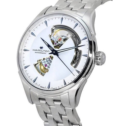 Hamilton Jazzmaster Stainless Steel Open Heart Silver Dial Automatic H32675150 Men's Watch