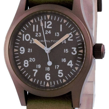 Hamilton Khaki Field Brown Dial Mechanical H69449861 Mens Watch