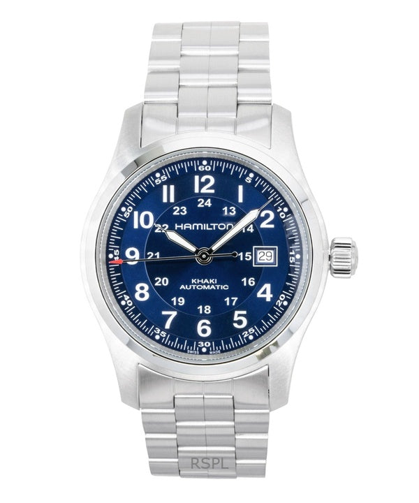 Hamilton Khaki Stainless Steel Blue Dial Automatic H70605140 100M Men's Watch