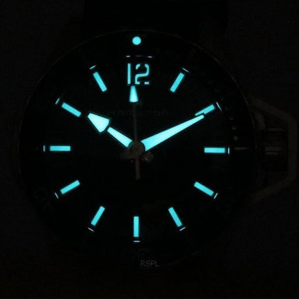 Hamilton Khaki Navy Frogman Black Dial Automatic Diver's H77825330 300M Men's Watch