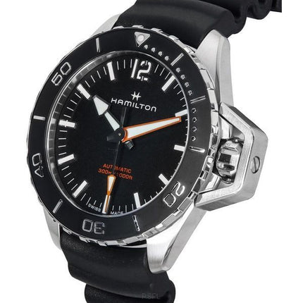 Hamilton Khaki Navy Frogman Black Dial Automatic Diver's H77825330 300M Men's Watch