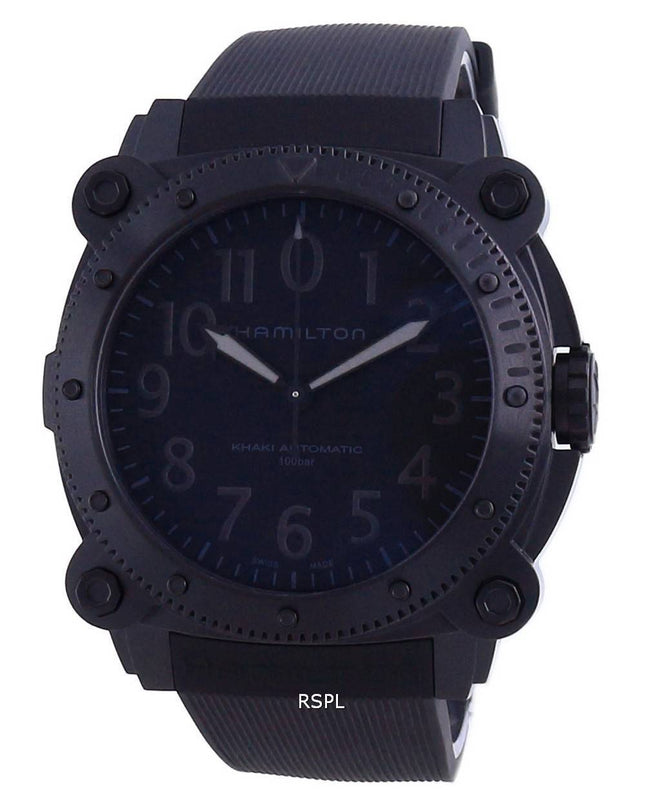 Hamilton Khaki Navy Belowzero Automatic Divers Titanium H78505330 1000M Mens Watch