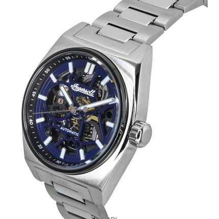 Ingersoll Vert Stainless Steel Blue Skeleton Dial Automatic I14305 Men's Watch
