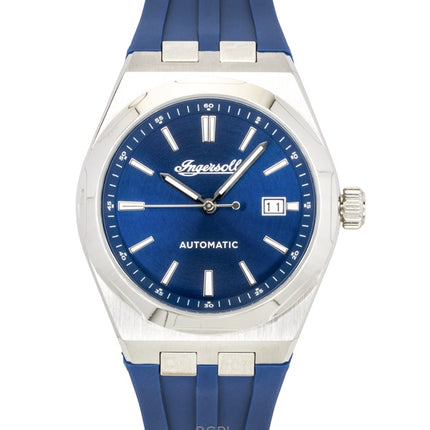 Ingersoll The Rider Polyurethane Strap Blue Dial Automatic I16802 Men's Watch