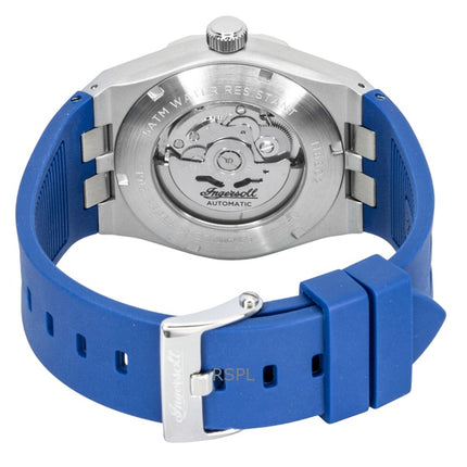 Ingersoll The Rider Polyurethane Strap Blue Dial Automatic I16802 Men's Watch