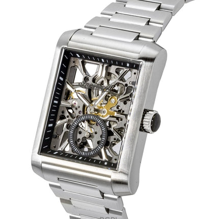 Ingersoll The Spur Stainless Steel Black Skeleton Dial Automatic I17001 Men's Watch