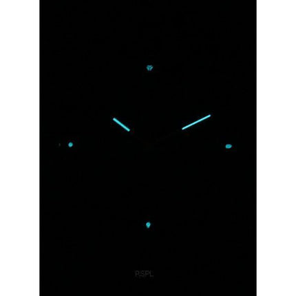 Iron Annie 100 Jahre Bauhaus Leather Strap Black Dial Quartz 50462 Men's Watch