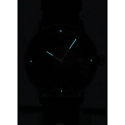 Iron Annie Bauhaus Brown Leather Strap Blue Dial Automatic 50563 Mens Watch