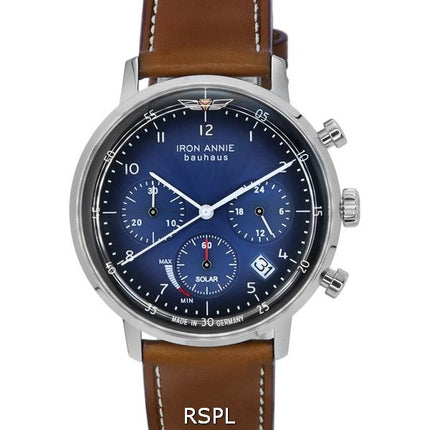 Iron Annie Bauhaus Chronograph Blue Dial Solar 50863 Mens Watch