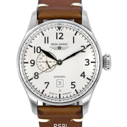 Iron Annie Flight Control Full Lume Beige Dial Automatic 51683 Mens Watch