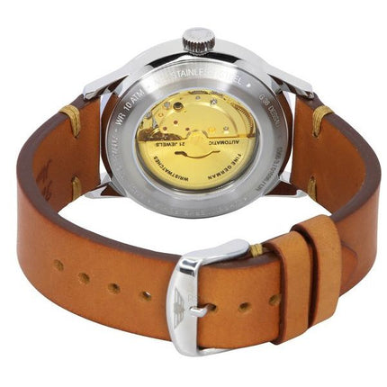 Iron Annie G38 Dessau Leather Strap Blue Dial Automatic 53663 100M Men's Watch
