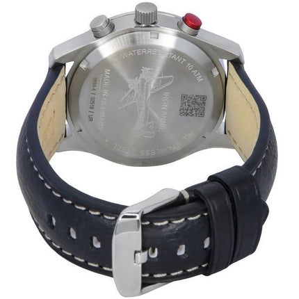 Iron Annie D-Aqui Chronograph Leather Strap Grey Dial Quartz 56844 100M Men's Watch