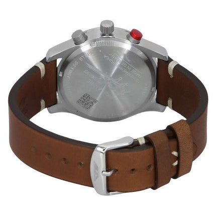 Iron Annie F13 Tempelhof Chronograph Brown Leather Strap Black Dial Quartz 56882 Men's Watch