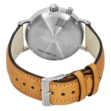 Iron Annie Amazonas Impressions Moonphase Leather Strap Beige Dial Quartz 59765 Men's Watch